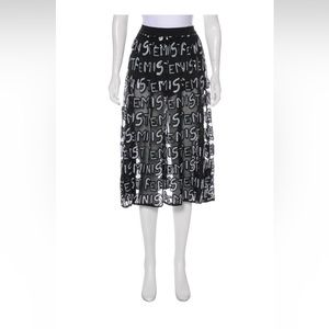 Alice + Olivia - Levon Sequin Feminist Midi Skirt w Biker Shorts  Size 4